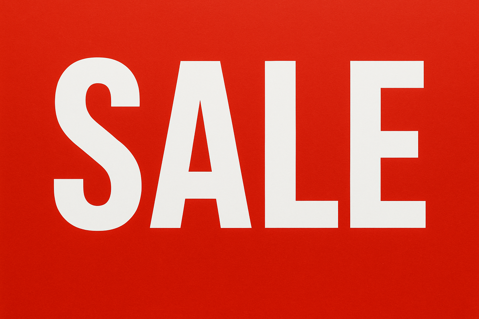 sale sign red