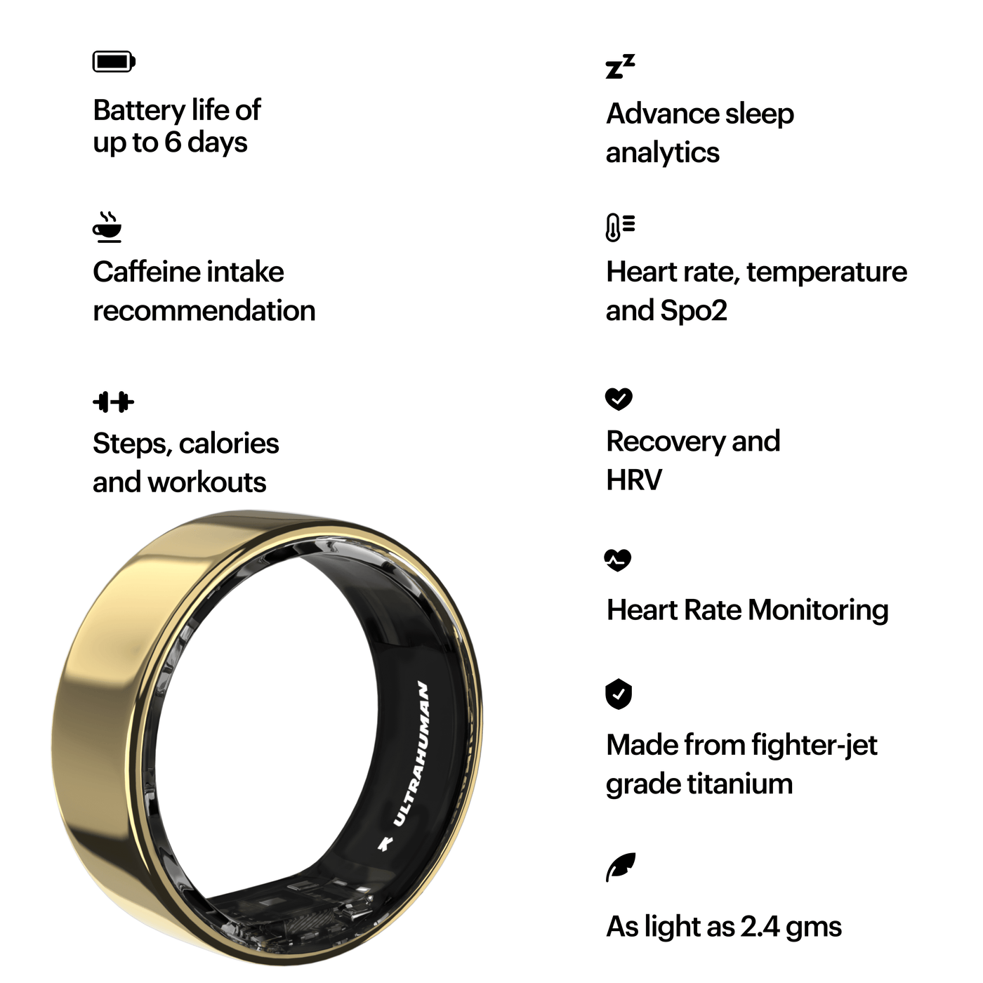 Ultrahuman Ring Air - Gold