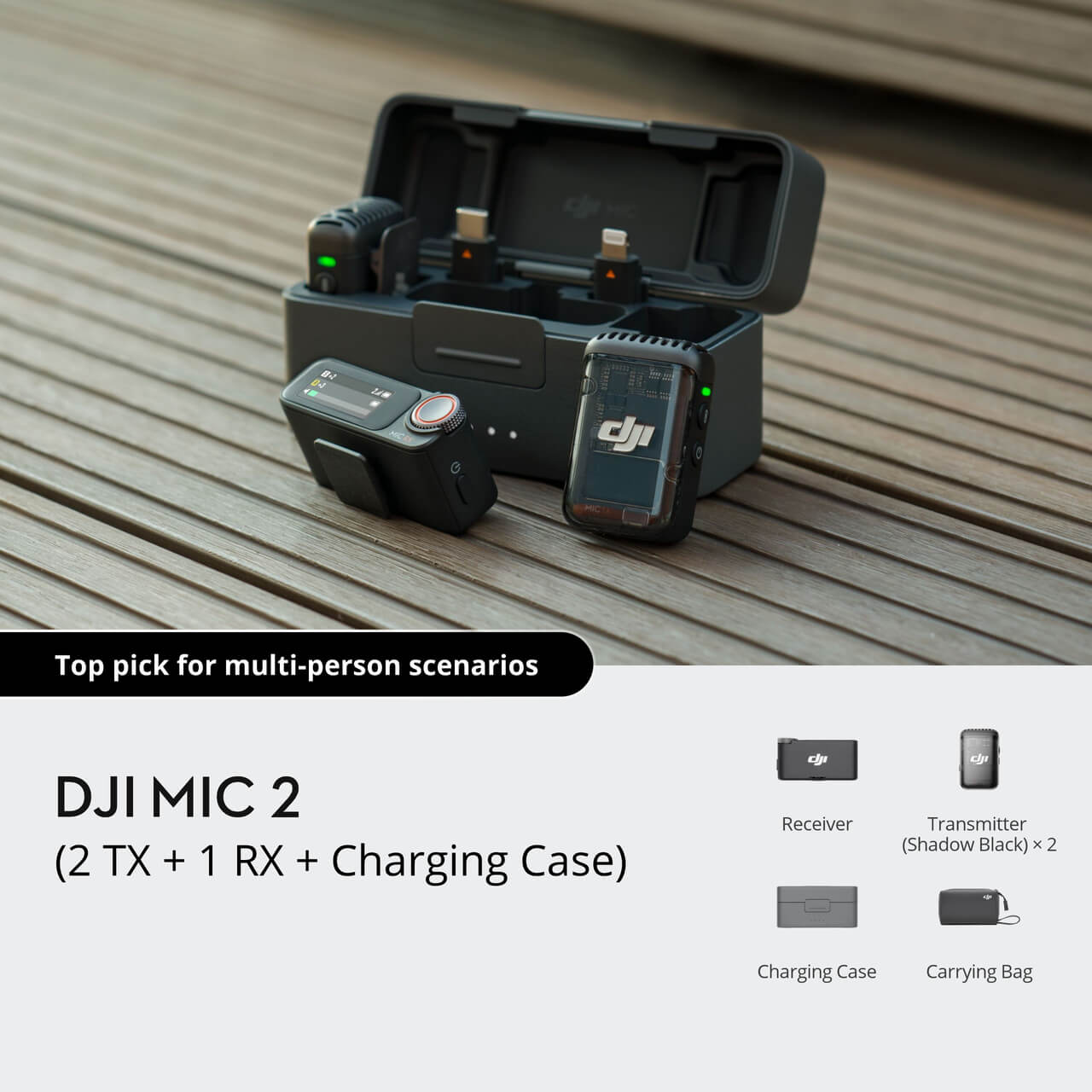 DJI Mic 2 (2TX+1RX+Case)