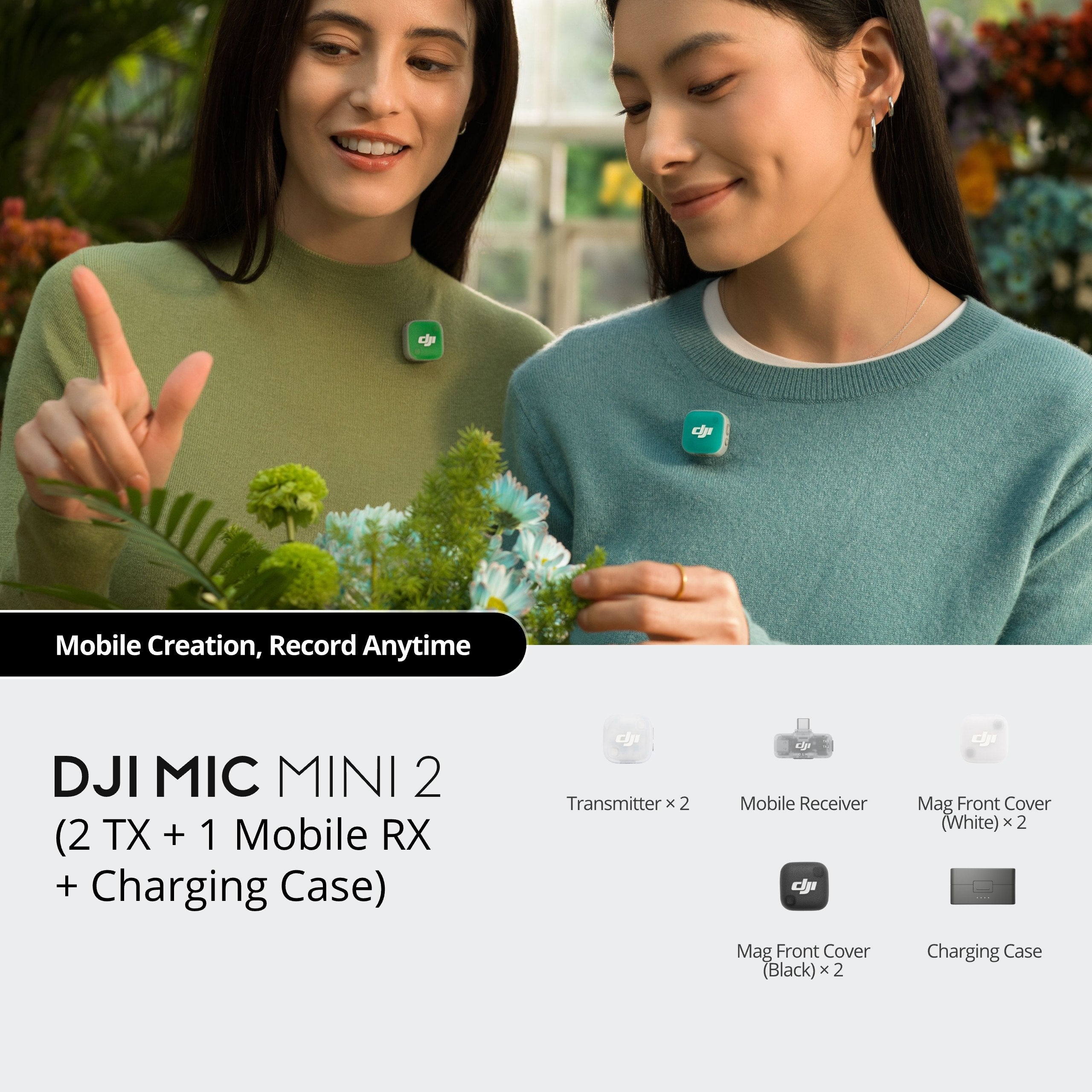 DJI Mic Mini 2 (2 TX + 1 Mobile RX + Case)