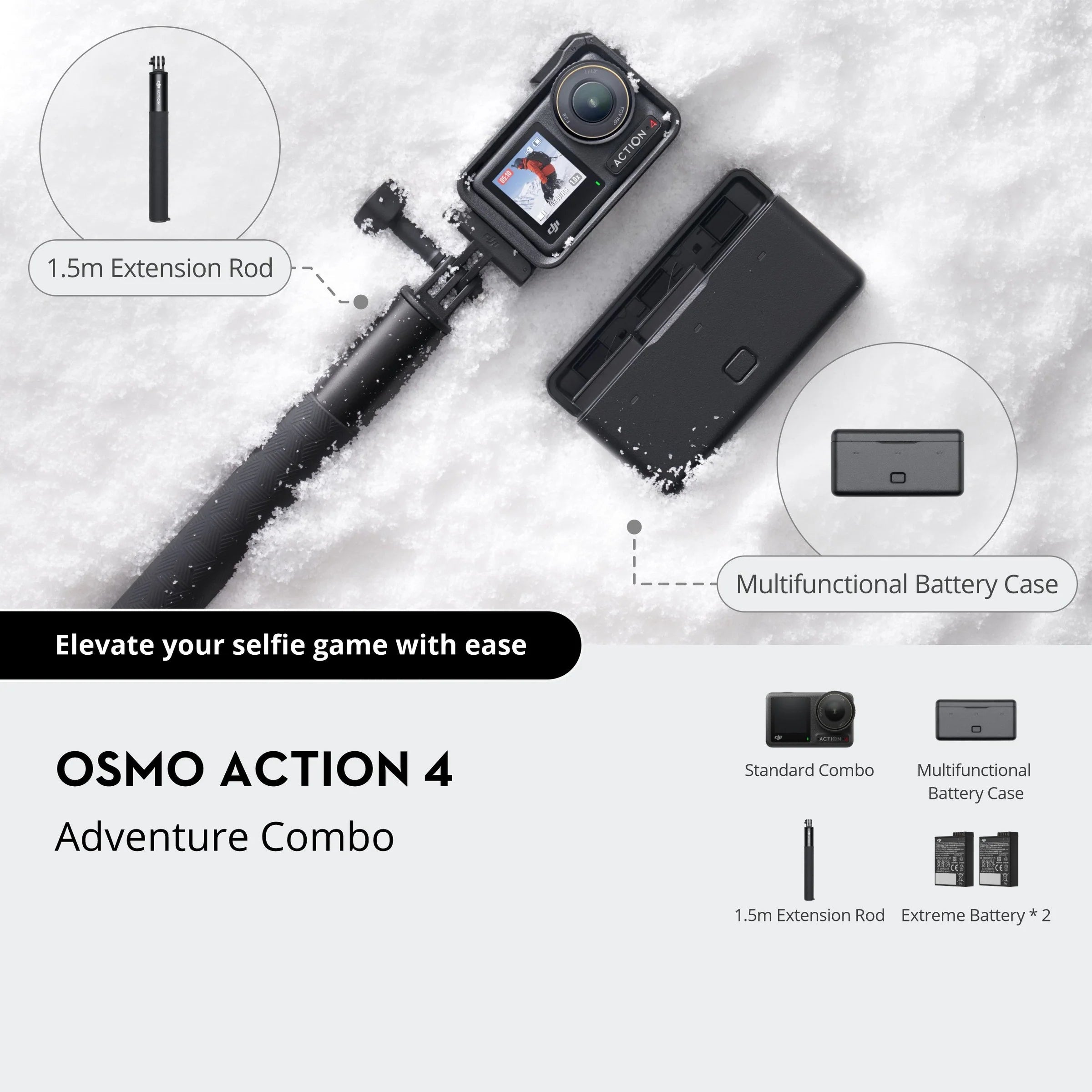 DJI Osmo Action 4 Camera Adventure Combo