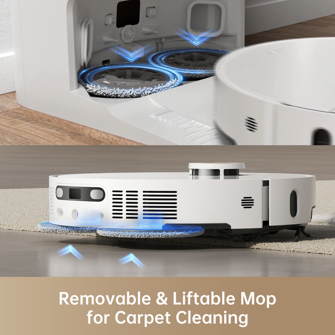 Certified Refurbished Dreame X40 Ultra Robot Vacuum - Detachable Liftable Mop, 12,000Pa, Auto-Empty