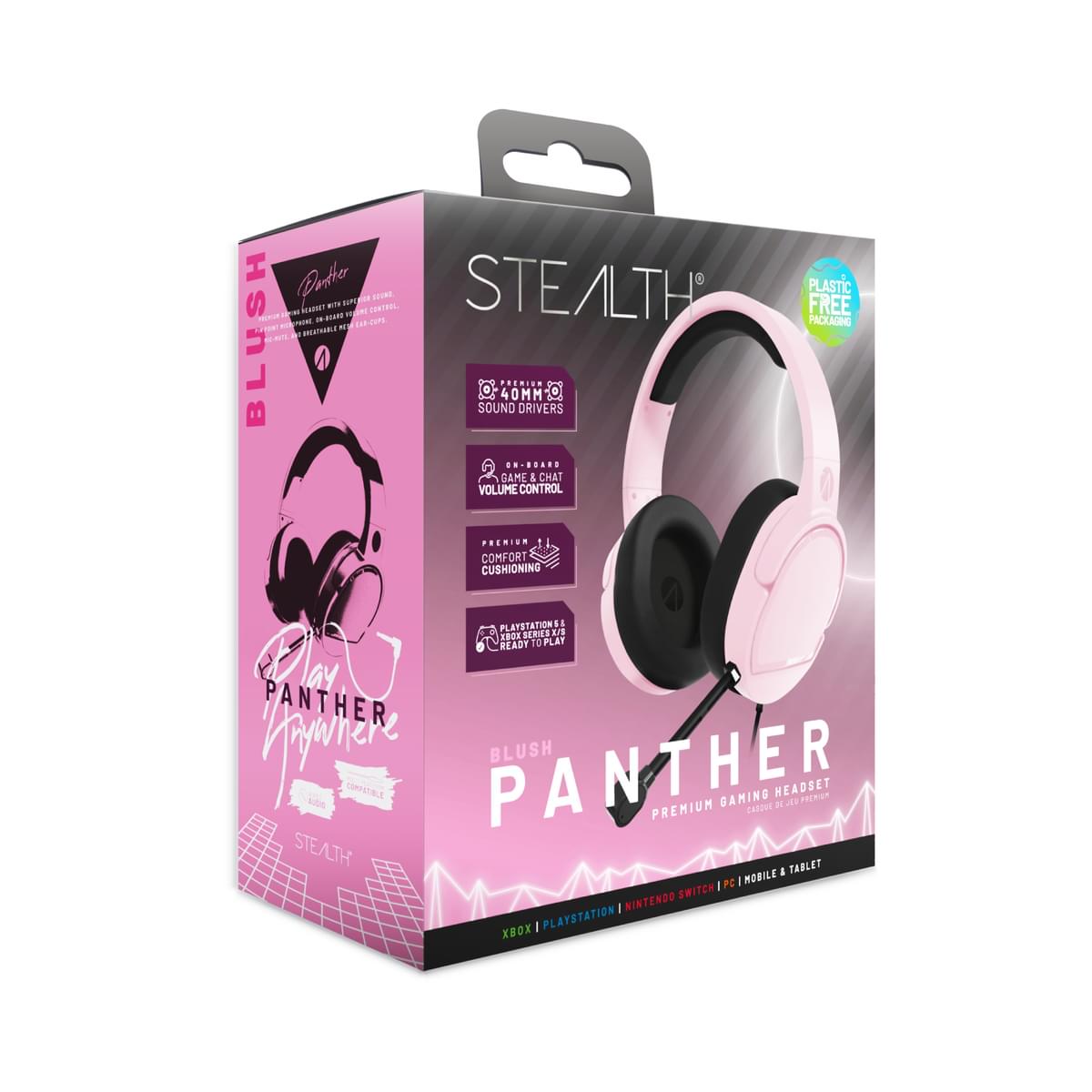 Stealth PANTHER Premium Gaming Headset for XBOX, PS4/PS5, Switch, PC - Bloom